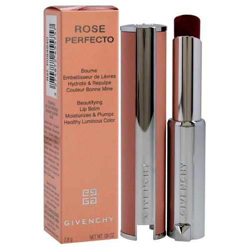 Givenchy Rose Perfecto Plumping Lip Balm N37 Rouge Graine For Women Lip 0.09 Oz