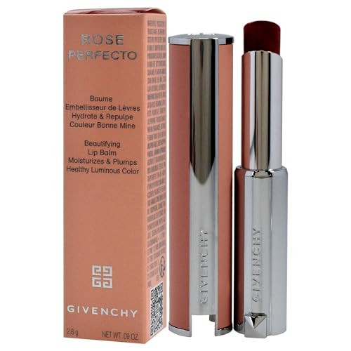 Givenchy Rose Perfecto Plumping Lip Balm N37 Rouge Graine For Women Lip 0.09 Oz