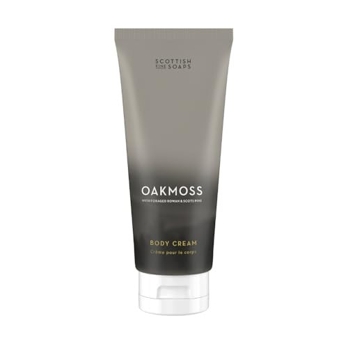 Scottish Fine Soaps Oakmoss Body Cream Moisturising Cream With Hyaluronic Acid Shea Butter And 200Ml