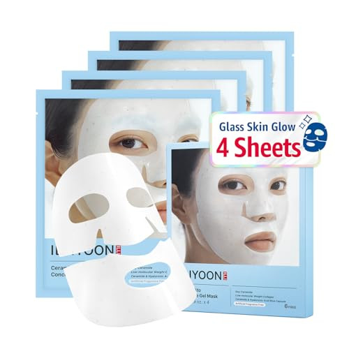 Illiyoon Ceramide Ato Concentrate Gel Face Mask X 4Ea Ceramide and Collagen 34G
