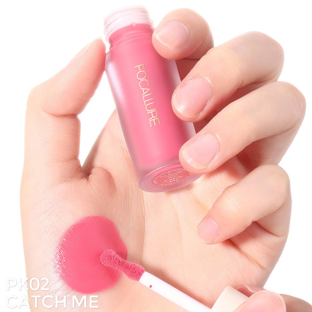 Focallure Silky Cream Liquid BlushLeaving A Matte Dewy Makeup LookEasy To Apply
