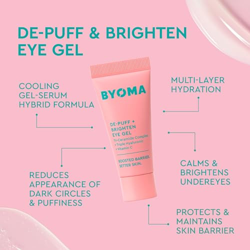 Byoma Star Power Brightening Trio Travel Size Skincare Set Mini Eye Gel