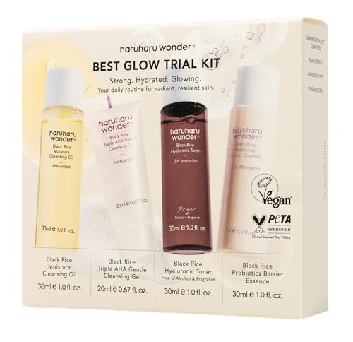Haruharu Wonder Best Glow Trial Kit Strong Hydrated Glowing Daily Routine Mini