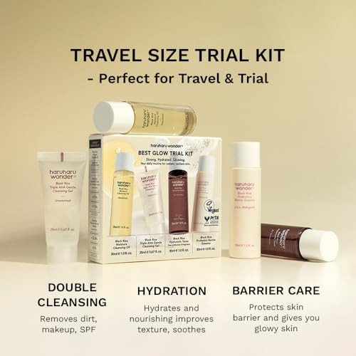 Haruharu Wonder Best Glow Trial Kit Strong Hydrated Glowing Daily Routine Mini