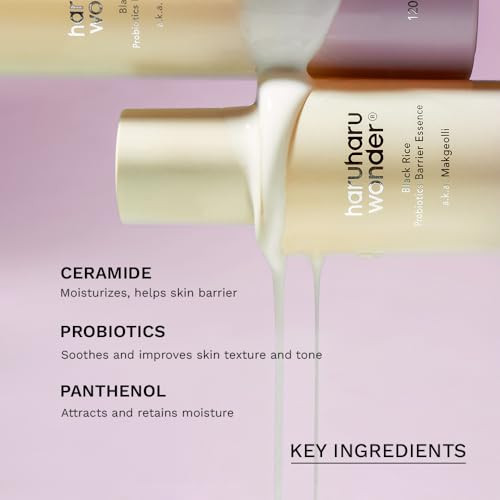 Haruharu Wonder Skin Barrier Strengthening Duo Black Rice Probiotics Barrier Essence and