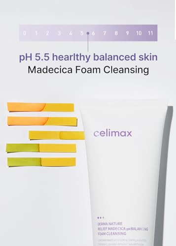 Celimax Derma Nature Relief Madecica Ph Balancing Foam Cleansing Foaming Face Wash 150Ml