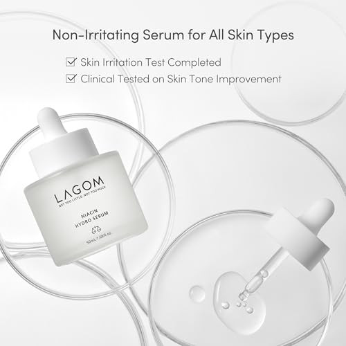 Lagom Niacin Hydro Serum 5% Niacinamide Pore Care Dull Skin Intense Moisturizing 1.69 Fl Oz