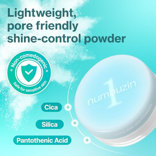 Numbuzin No.1 Powder Pantothenic Skincare 100 Powder 24H LongLasting Finish Silica + 0.24 Oz