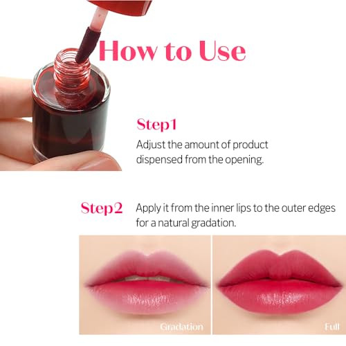 Etude Dear Darling Water Tint Lip Stain Grape Ade + Strawberry Ade 2 Pcs