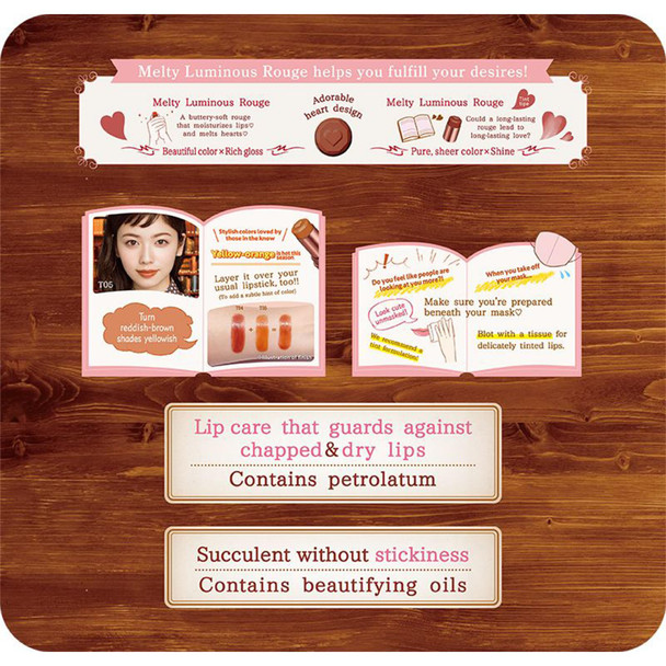 Canmake Merteal Minus Rouge T06 Lipstick 1 X 3.8 GramCanmake Melty Luminous