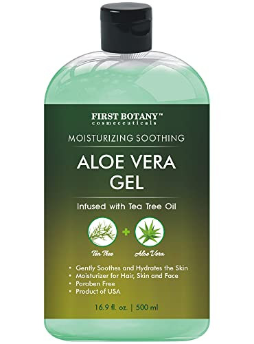 First Botany Aloe Vera Gel From 100 Percent Pure Aloe Infused With Tea 16.9 Fl Oz