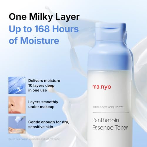 Ma:Nyo Manyo Panthetoin Essence Toner Deep Hydration and Skin Barrier Care With 6.76 Fl Oz