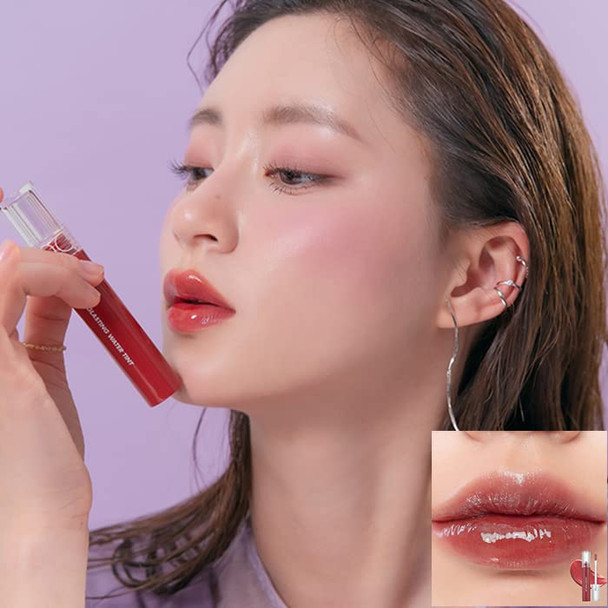 Rom&Nd RomandNd Glasting Water Tint 8 Colors Vivid Color Glossy Finish LongLasting S Vivid Color Glossy Finish 0.14Oz
