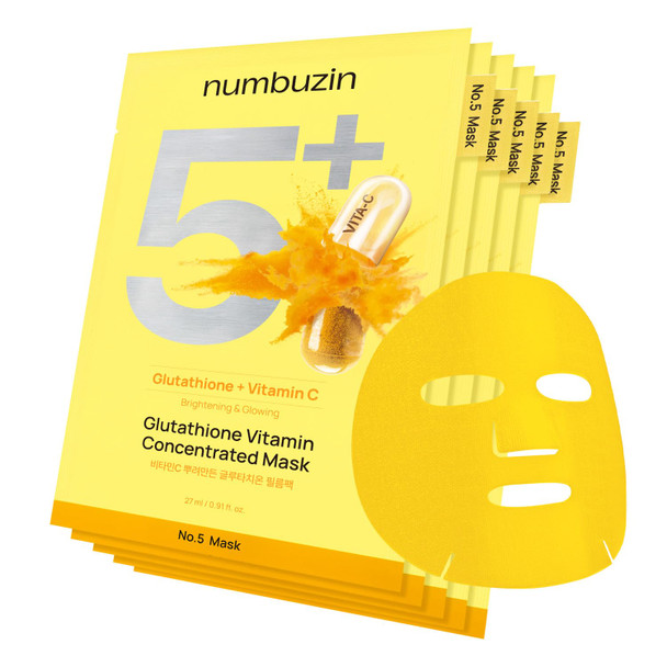 Numbuzin No Mask Vitamin Spotlight Sheet Mask Glutathione And Vitamin C Reduces .5 Sheet