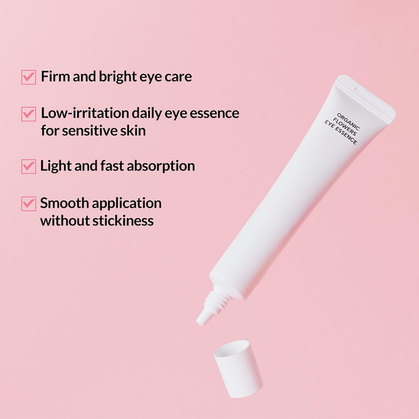 Whamisa Organic Flowers Eye Essence Waterless Formula Fermented Ingredient Formula For UnderEye 30Ml