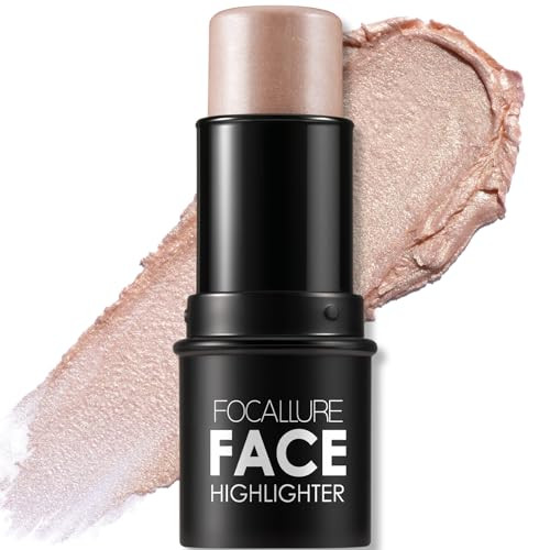 Focallure Cream Highlighter Stick Shimmer Illuminator Pen NonGreasy LongLasting Glow Stick Lightweight