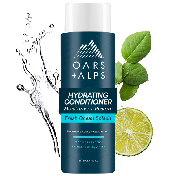 Oars + Alps Hydrating Conditioner For Men Nourishing Formula With Clean Ingredients Moisturizes and 13.5 Fl Oz 1 Pack