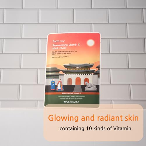 Farmstay Trip To Korea Facial Mask Sheet 12 Combo Pack Korean Skincare 0.77 Fl.Oz