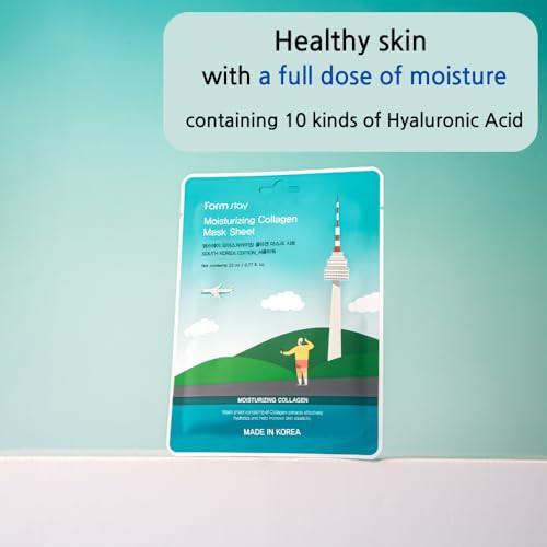 Farmstay Trip To Korea Facial Mask Sheet 12 Combo Pack Korean Skincare 0.77 Fl.Oz