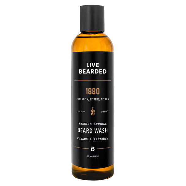 Live Bearded Beard Wash WaterBased Face Cleanser With AllNatural Ingredients For A Gentle 8 Fl Oz