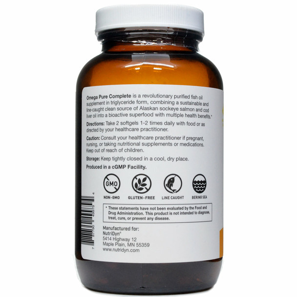 Omega Pure Complete 120 softgels by Nutri-Dyn