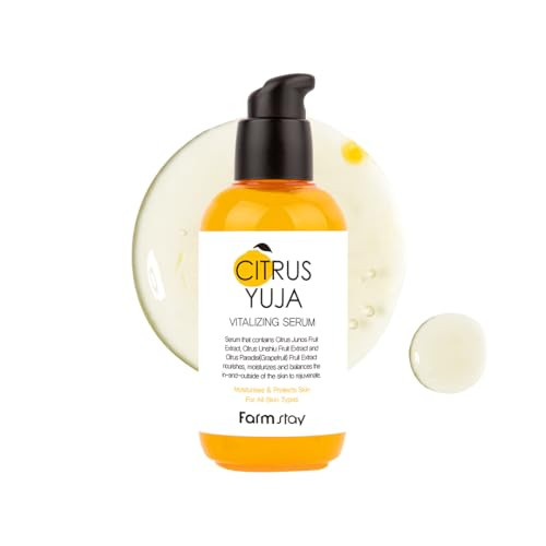 Farmstay Citrus Yuja Vitalizing Serum Vitamin C Glowing Serum With Niacinamide For 3.38 Fl Oz