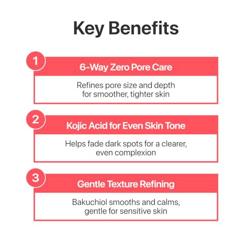 Numbuzin No.3 Bifida Bakuchiol Zero Pore Serum Pore Minimizing and Tightening Texture 1.01 Fl Oz