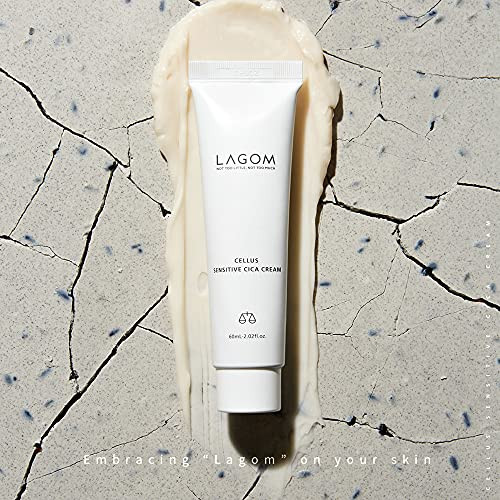 Lagom Cellus Sensitive Cica Cream Soothing Korean Skincare With Centella And Ceramide 2.02 Fl Oz