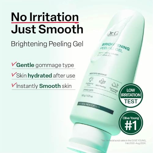 Dr.G G Brightening Peeling Gel Korean Skincare For Glowy Skin Aqua Gommage 4.23 Fl Oz