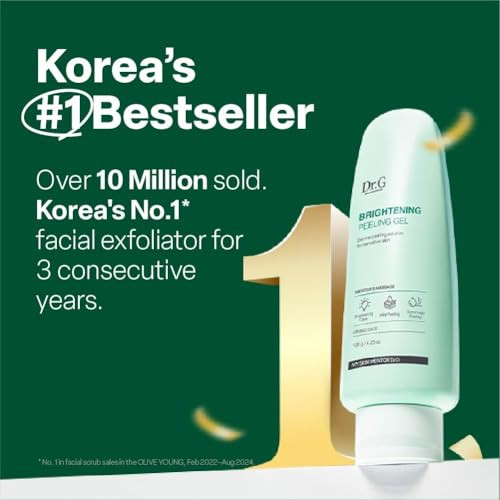Dr.G G Brightening Peeling Gel Korean Skincare For Glowy Skin Aqua Gommage 4.23 Fl Oz
