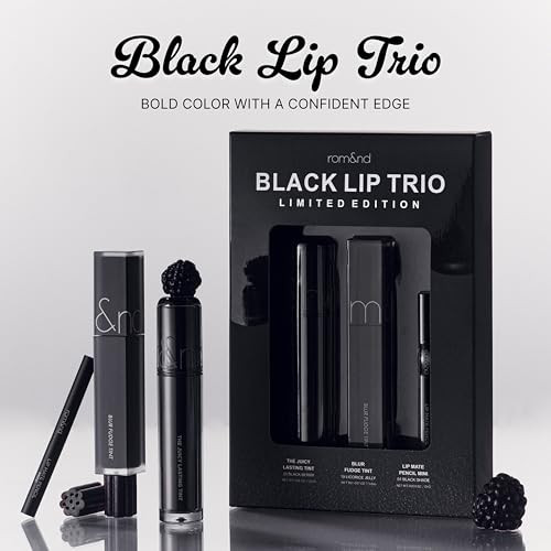 Rom&Nd RomandNd Black Lip Trio Limited Edition KBeauty Set Authentic Glossy Matte