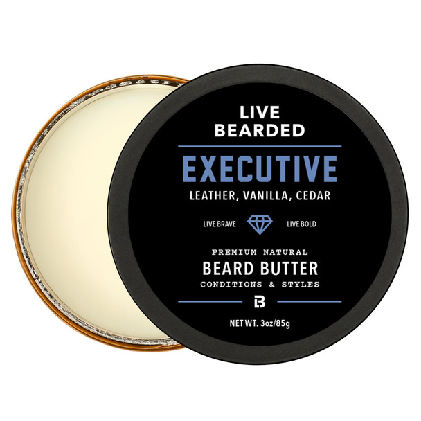 Live Bearded Beard Butter Legend Sandalwood Vanilla AllNatural LeaveIn Conditioner With Shea Made 3 Fl Oz