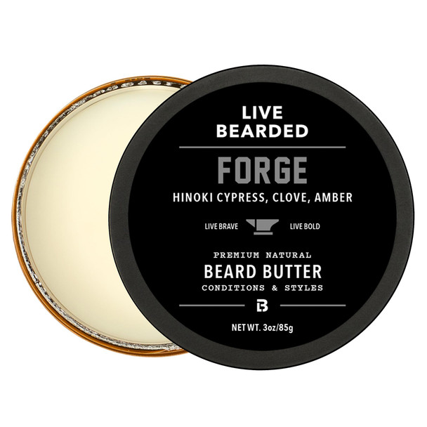 Live Bearded Beard Butter Legend Sandalwood Vanilla AllNatural LeaveIn Conditioner With Shea Made 3 Fl Oz