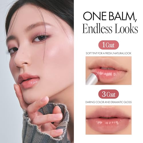 Rom&Nd Glasting Melting Balm HighShine Hydrating Tinted Lip Balm Buildable Gloss and 0.12 Oz