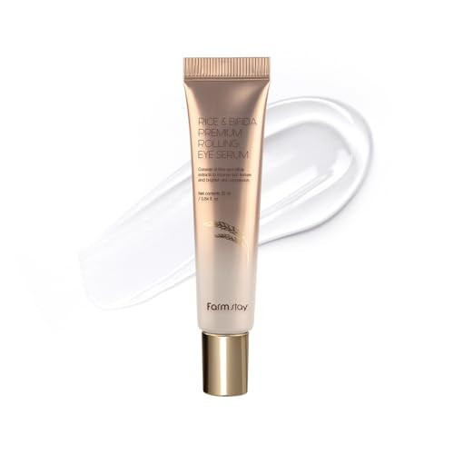 Farmstay Rice and Bifida Premium Rolling Eye Serum With Niacinamide Dark Spot 0.84 Fl. Oz