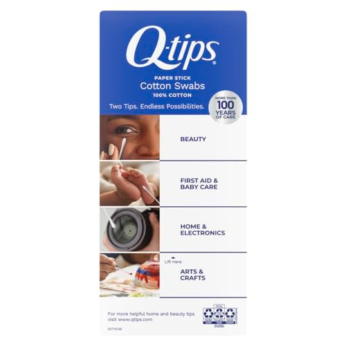 Q-Tips QTips Cotton Swabs Original For Home First Aid And Beauty 100% 500 Count