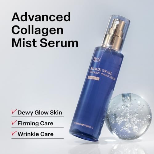 Dr.G Black Snail Collagen Serum To Face Mist Hydrating and Firming Face 3.38 Oz