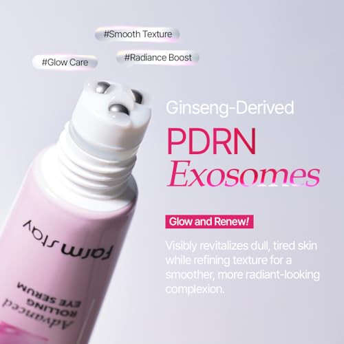 Farmstay Pdrn and Vitamin Advanced Rolling Eye Serum Puff Eye Bags Uneven 0.85 Fl Oz
