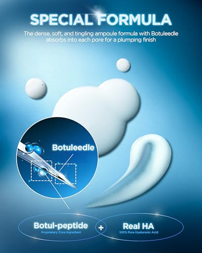Wellage Hyper Peptide Botuleedle Ampoule Korean AntiAging Serum. Peptide Highly Pure Hyaluronic 1.69 Fl.Oz