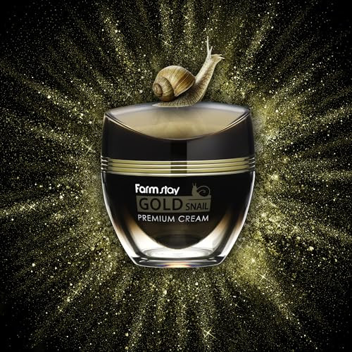 Farmstay Gold Snail Premium Cream Snail Mucin Cream Infused With Gold Hydrates 1.69 Oz