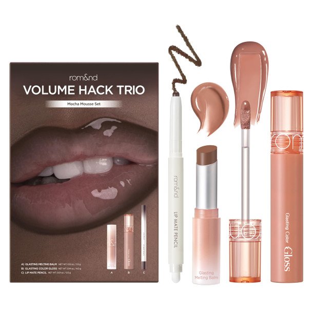 Rom&Nd RomandNd Volume Hack Trio 3Step Plumping Lip Combo Set Korean Lip
