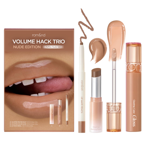 Rom&Nd RomandNd Volume Hack Trio 3Step Plumping Lip Combo Set Korean Lip