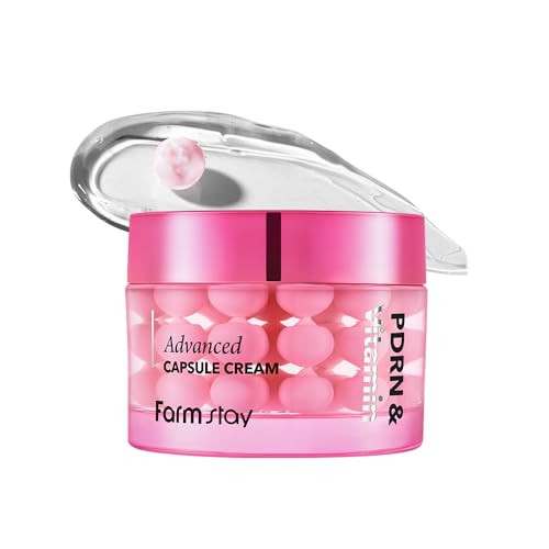 Farmstay Pdrn and Vitamin Advanced Capsule Cream Gel Uneven Tone Dual Radiance 1.85 Fl Oz