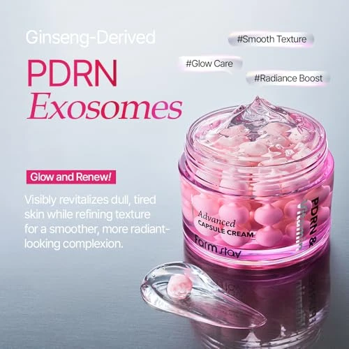 Farmstay Pdrn and Vitamin Advanced Capsule Cream Gel Uneven Tone Dual Radiance 1.85 Fl Oz