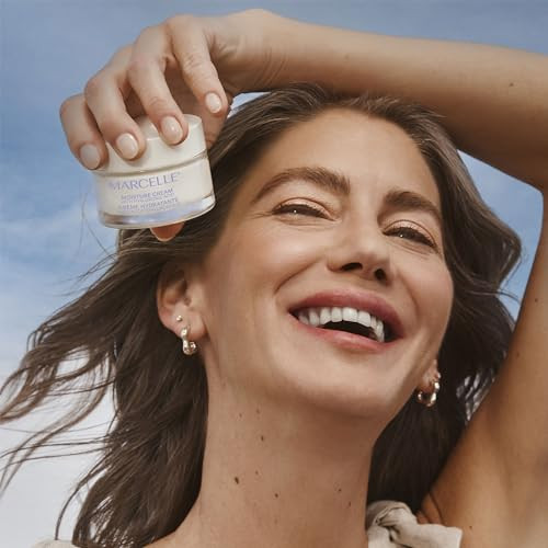 Marcelle Moisture Cream Vegan CrueltyFree Clean NonComedogenic FragranceFree ParabenFree Mineral OilFree Hypoallergenic 50 Ml