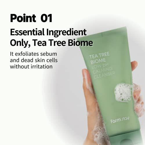 Farmstay Tea Tree Biome Low Ph Calming Cleanser Daily Facial Cleanser For