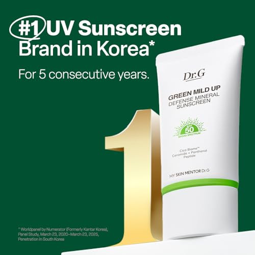 Dr.G G Green Mild Up Defense Mineral Sunscreen Spf 50 Broad Spectrum 1.69 Fl Oz