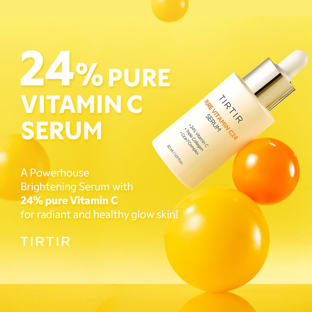 Tirtir Pure Vitamin C 24% Face Serum Dark Spot Remover For Sensitive 1.01 Fl Oz