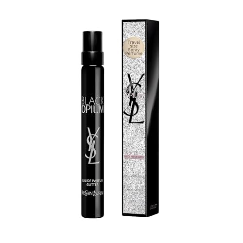 Yves Saint Laurent Ysl Black Opium Glitter Eau De Parfum For Women Travel Size 0.33 Fl Oz