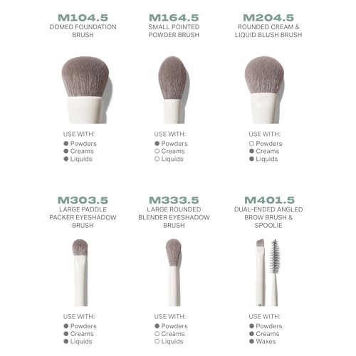 Morphe Along For The Glide Makeup Brush Set Travel Makeup Brushes For 6 Piece